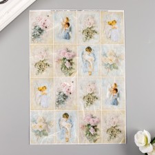 Rice decoupage map 