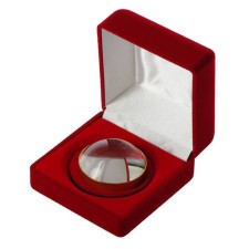Lupa Press for Paper Veber 7161, 3x, diameter 50 mm, in a gift red box