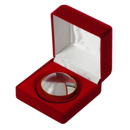 Lupa Press for Paper Veber 7161, 3x, diameter 50 mm, in a gift red box