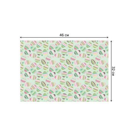 A set of napkins for setting the table "Striped eggs", rectangular, size 32x46 cm, 4 pcs-2