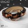 Bracelet Skin "Safari" leopard, black-brown color, 51 cm