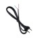 A network cord with a fork, 1.5 m, SHVVP 2 x 0.5 mm2, black