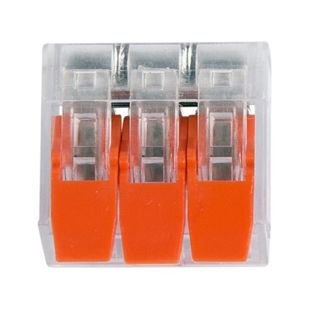 Universal compact terminal of QMS 221-413, 3-wire up to 4.0 mm² (package 5 pcs/° C) Rexant 1080651-4