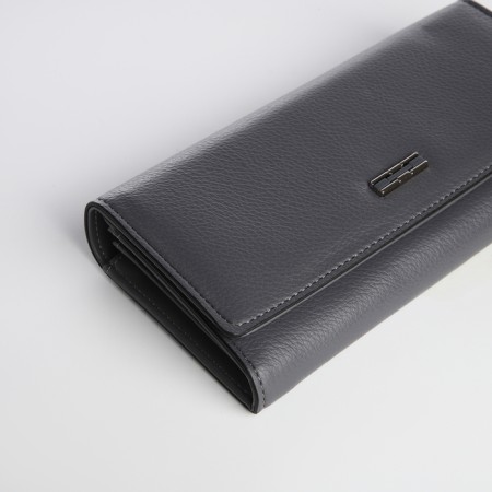 Women's wallet on magnet, gray color-2