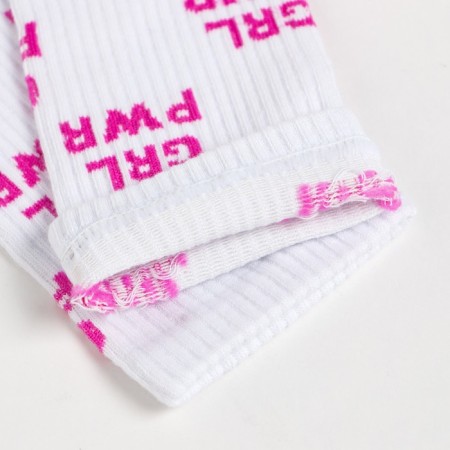 Socks grl pwr, white color, size 25-27 (40-42)-3