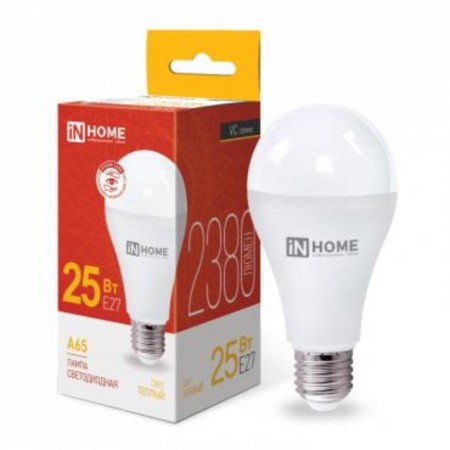 LED lamp In Home, E27, 25 W, 2380 lm, 3000 K, glow warm white