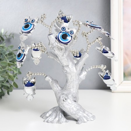 Souvenir from the evil eye "Tree with nudes" silver 17.5x6.5x23 cm-2