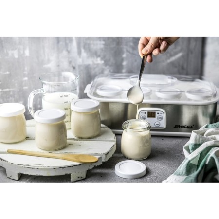 Yogurtnitsa Steba JM 3, 30 W, 180 ml, 8 containers, timer, glass, silver-2