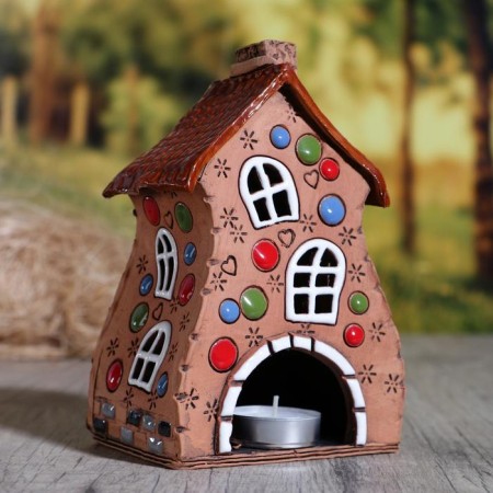 Aroma lace house "Carousel", 14 cm, handmade, mix-1