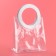 Gift package from PVC, white, 20 x 18 x 10 cm