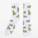 Male socks "Banans" size 41-44 (27-29 cm), white color