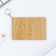 Key keychain wooden designer "Black cat", 6.8 x 5.9 cm