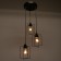 Economic light "Tempo" 3x40W E27 Black 49x49x78 cm.