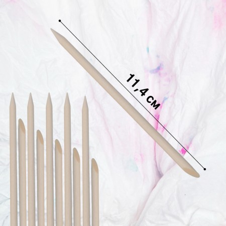 Orange sticks for manicure, 11.4 cm, 10 pcs-1