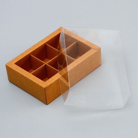 Box for 6 sweets, 13.7 x 9.85 x 3.85 cm. Confectionery packaging-2