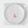 Plastic plastic disposable, d = 17 cm, set 6 pcs, white color