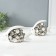 Souvenir ceramics "Two fish - bubbles" White with silver set 2 pcs 4.8x22x12 4.8x17.5x13 cm 10323