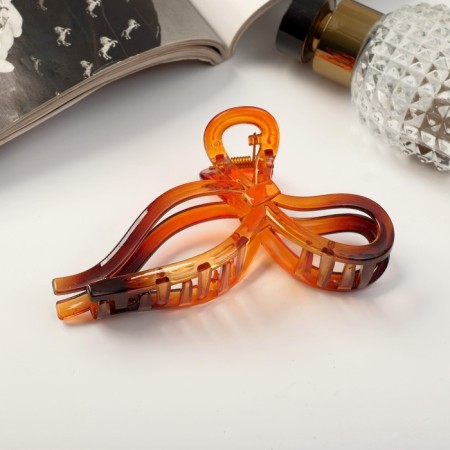 Hair crab "gloss" bow oster luxury, 10 cm, mix