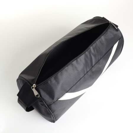 Sports bag with lightning, long belt, black color-3