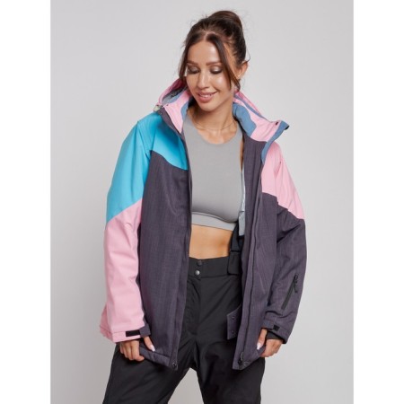 Ski jacket female winter, size 58, pink color-11