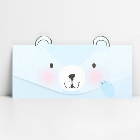 Конверт для денег формовой «Медвежонок», 17,5 × 9,5 см-1
