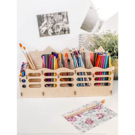 Stand for pencils and pens Robokub "Houses Fahverk"-7