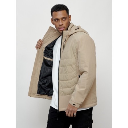 Male spring jacket, size 54, beige color-5