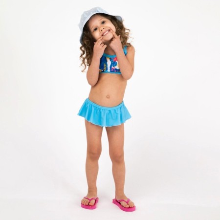 Separate swimsuit, blue/flamingos color, height 116 cm-1