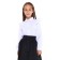 School blouse for girls, white color, height 128 cm