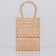Crafts with gold embossing, round handle, 15 x 11 x 6 cm, 120 g