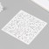 Plastic "pattern" 15x15 cm stencil