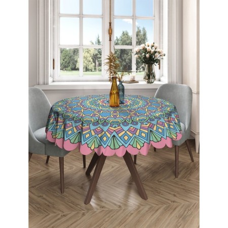 The tablecloth “Round geometric ornament”, round, Saten, D = 150 cm-2