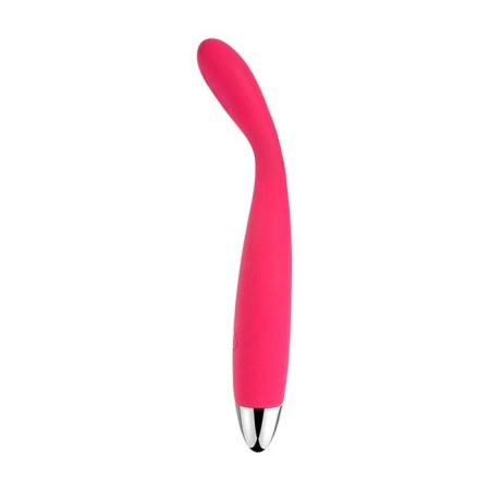 Svakom Iris clitoral vibrator, 5 modes, silicone, plum-red color-1