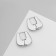 Earrings Metal "Bohemia" messenger, color silver