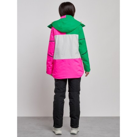 Ski costume female winter, size 50, pink color-6