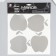 Interior mirror sticker "Apple" 38x31 cm