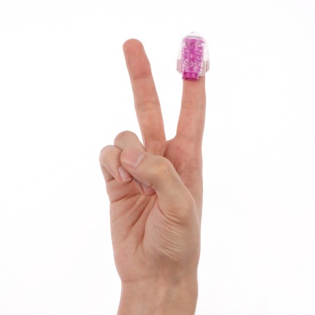 Vibrator Oka-hips, for preludes, finger, embossed, purple-3
