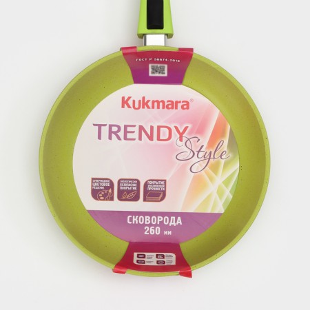 Trendy Style pan, d = 26 cm, removable handle, anti -stick coating, green color-7