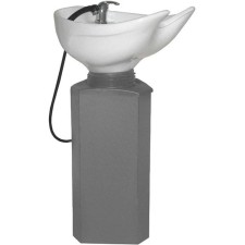 Sink hairdresser Solo on a rack without a chair, color gray color