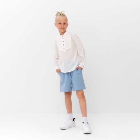 Shirt for boy minku color white, height 128-4
