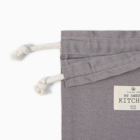 Bag Textile Ethel ECO, col. Gray, 27x34 cm, 70% HL, 30% linen, 190 g/m2-2