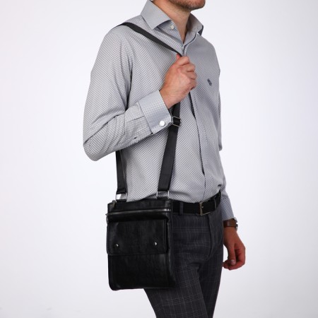 Male bag, terra dever, black color-6
