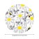 Tables on the table “Workers' bees”, round, oxford, elastic band, size 120x120 cm, diameter 75-100 cm