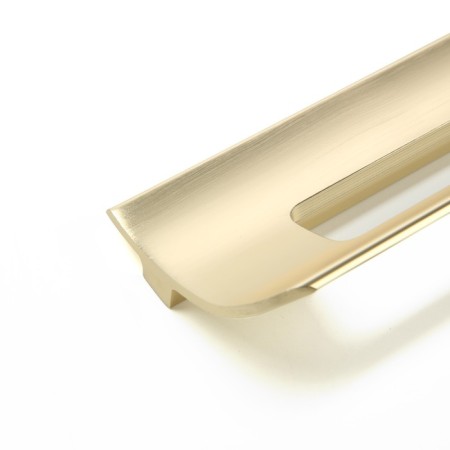 Furniture bracket RS1402, M/O = 128, Satin gold color-2