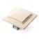 1-seater s/s outlet with a lid, Stekker series Erna, PST16-9012-02, ivory