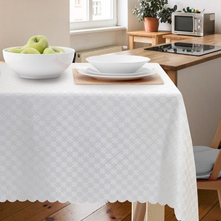 Tablecloth, size 140x180, white color-1