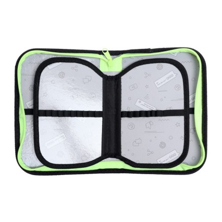 Penal 3 sections, tab inside, 140 x 210 x 40 mm, fabric, calligrata top Block "Mask"-3