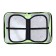 Penal 3 sections, tab inside, 140 x 210 x 40 mm, fabric, calligrata top Block "Mask"