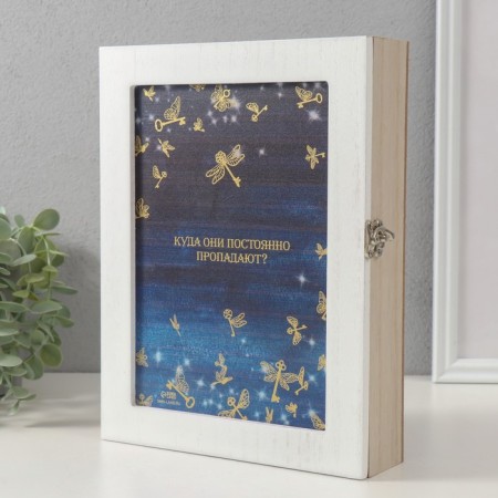 Keywater tree 6 hooks "Butterfly-Kloki" Gold 26x20.3x5.5 cm-2
