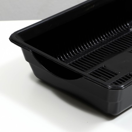 Deep toilet with a mesh of 36 x 25 x 9 cm, black-6